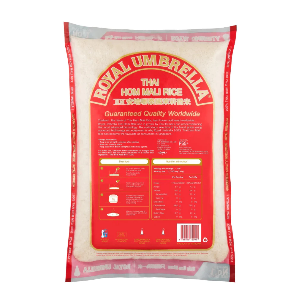 Royal Umbrella Thai Hom Mali Rice (5kg) - Image 2